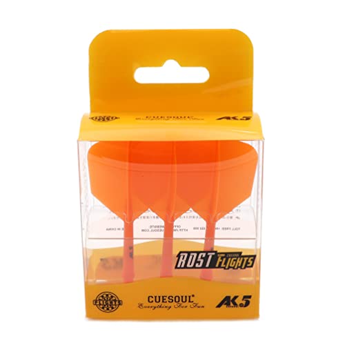 CUESOUL ROST Personalisierte integrierte Dartschäfte und Dartflüge in Big Wing-Form, Set mit 3 Stück (CSAK-510LYS) von CUESOUL