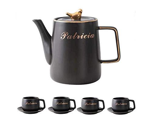 CUNTO Exquisites Keramik-Kaffeetassen-Set, Nachmittagstee-Tee-Set, europäisches Heim-Tassengericht, um Freunde und Familie für den Haushalt zu schicken von CUNTO