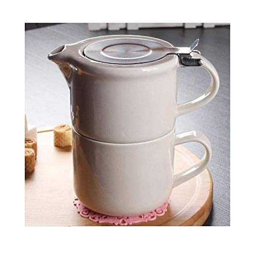 CUNTO Exquisites Keramik-Teeservice, tragbares Geschmacksleben-Teeservice, Nachmittagstee, Kaffeetasse, langsames Leben für den Haushalt von CUNTO