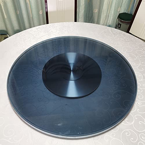 CUNTO Kunyun Glas-Drehteller, runde Servierplatte für Esstisch, großes drehbares Tischtablett, Robustes drehbares Serviertablett, leicht zu reinigen von CUNTO