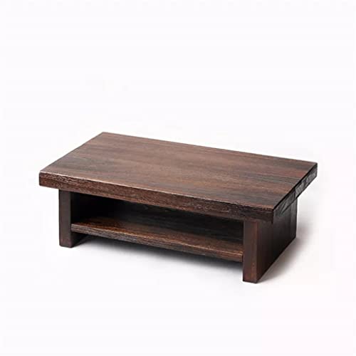 CUNTO Möbel, japanischer Boden-Teetisch, klein, rechteckig, für Zuhause, Wohnzimmer, Holz, Kaffeetisch, Tatami, niedriger Tisch aus Holz von CUNTO