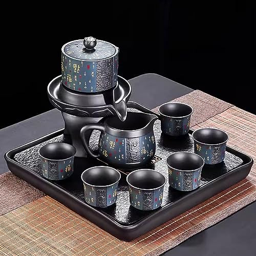 CUNTO Teeservice, Teeservice, Teetassen-Set, Zisha-Kung-Fu-Teeservice, EIN Artefakt für Heimfaule, um Tee zuzubereiten von CUNTO