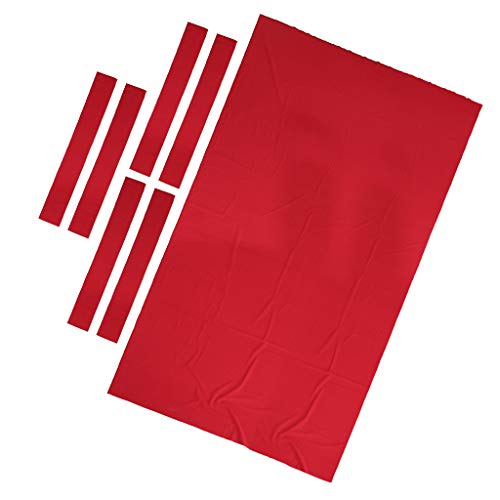 CUTICATE Billardtuch für 9ft Tisch Billardtisch Nylon Abdeckung - Rot von CUTICATE