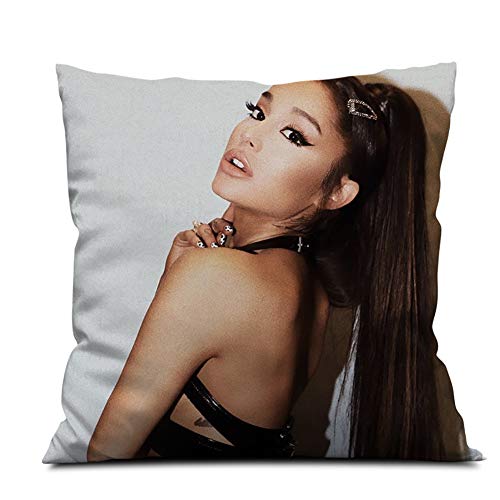 CUTTE Ariana Grande Square Pillow Quilt Dual-Purpose-Schlafkissen Auto Rückenlehne,01,36x36cm von CUTTE