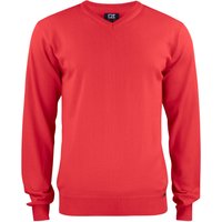 CUTTER & BUCK Everett V-Neck Pullover Herren 35 - red 3XL von CUTTER & BUCK