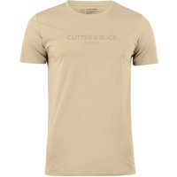 CUTTER & BUCK Manzanita Roundneck T-Shirt Herren 02 - beige 3XL von CUTTER & BUCK