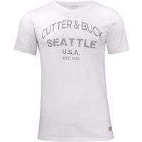 CUTTER & BUCK Pacific City T-Shirt Herren 0095 - white w.print L von CUTTER & BUCK