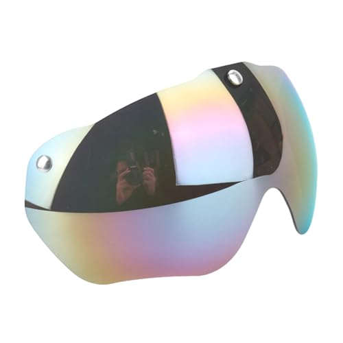 CVZQTE Abnehmbare Helmbrille, abnehmbare Sonnenblenden, Windschutzscheibe, Fahrradhelm, Sonnenbrille, Helmteil, abnehmbare Sonnenblenden von CVZQTE