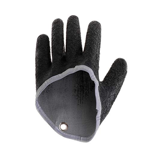 CVZQTE Angelhandschuhe, rutschfest, Latex-Handschuh mit Magnetverschluss, Fischgreifer, rutschfeste Kappe, Laufhandschuhe von CVZQTE