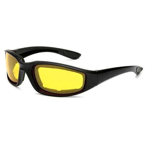 CVZQTE Motorradbrille für Herren, mit Schaumstoffpolsterung, winddichte, staubdichte Sonnenbrille, Outdoor-Schutzbrille von CVZQTE