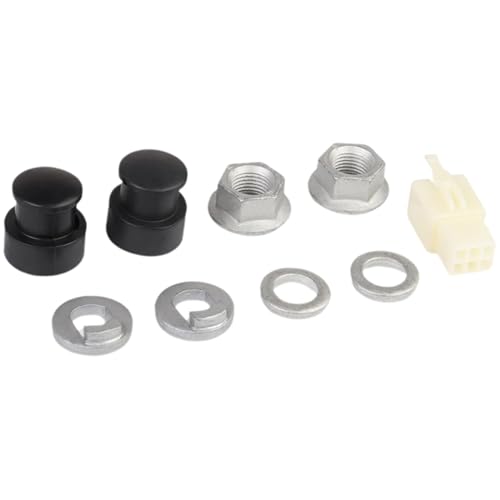 CVZQTE Sicherheitsscheiben für Fahrräder, Motormuttern, 12 mm, 14 mm, Wellen, Schraubkappen, Unterlegscheibe/Abstandshalter/Mutterabdeckung, Elektrofahrrad-Schloss von CVZQTE
