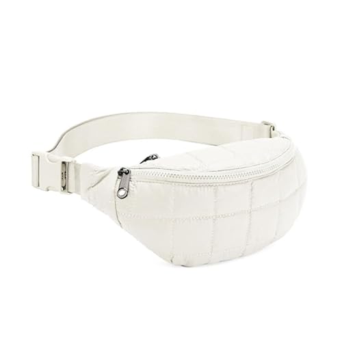Multifunktionale Brusttasche für Damen und Herren, mit verstellbarem Riemen, lässige Hüfttasche für Reisen, Wandern, beige von CVZQTE