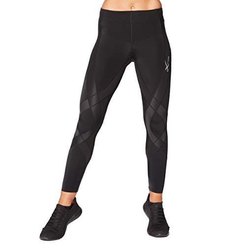 CW-X Damen Kompressionsstrumpfhose Ausdauergenerator, Gelenk-und Muskelunterstützung Enge Passform, Schwarz (Jet Black), X-Small von CW-X