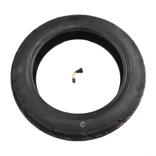 35,6 cm (14 Zoll) für E-Bike-Reifen, 14 x 2 75 Gummireifen, schlauchloser Reifen, schwarze Farbe (Reifen + Düse) von CWOQOCW