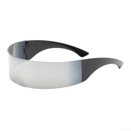 CWOQOCW Anti-UV-Brille für Mountainbike, Outdoor-Fahrradbrille, für Herren und Damen, personalisiertes Design (Silber) von CWOQOCW