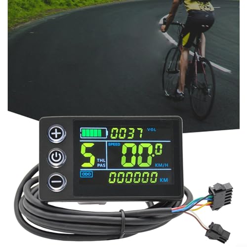 CWOQOCW S866 E-Bike LCD Display, 24V 36V 48V E-Bike Display Meter Control Panel Wasserdicht Electric LCD Display Meter von CWOQOCW