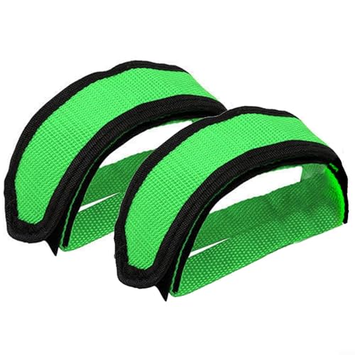 Erhalten Sie einen Griff mit unseren Pedalgurten, geeignet für Fixed Gear, Mountain und Rennräder (grün) von CWOQOCW