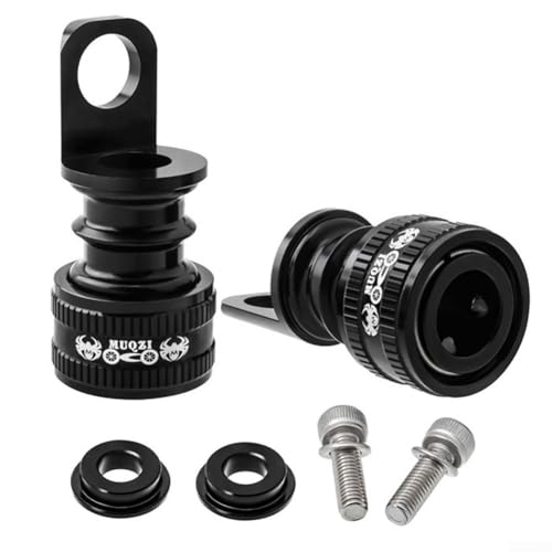 Hochfeste Aluminiumlegierung, Pedal-Schnellverschluss-Schnalle für Fahrradrahmen, außergewöhnliche Haltbarkeit (schwarz) von CWOQOCW