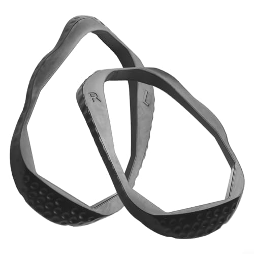 Rennrad Pedalklampen Fringe, für Fahrradpedale Kantenschutz, Schwarz/Gelb, einfache Installation (Schwarz) von CWOQOCW