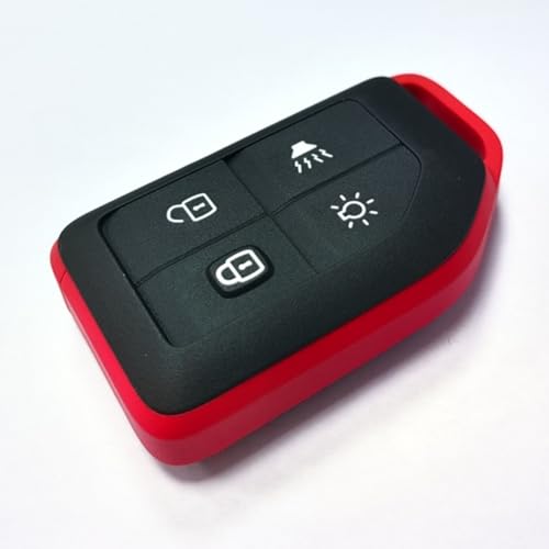 CWYINP 1 Stück Orignal Schlüsselgehäuse Shell Knopf SCHLÜSSELgehäuse Autozubehör (nur Gehäuse) (Rot) Für Volvo, Für Truck,Für Volvo FH16 FM 4 von CWYINP