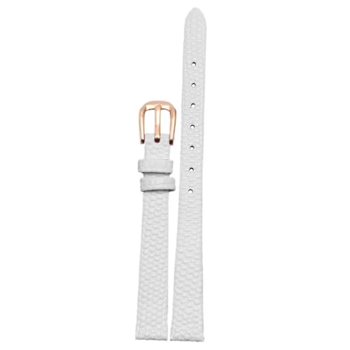 CWZZWS Echtes Leder Uhren -Womenband -Womens Armband 6 mm 8 mm 10 mm 12 mm Eidechsen Leder Uhrengurt kleine Armbanduhr Gürtnadelschnalle von CWZZWS