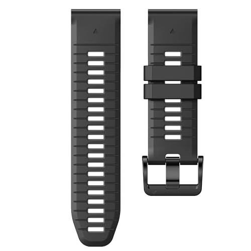 CWZZWS Für Fenix 7X Pro/6x Pro -Band für Fenix 6X -Gurt Fenix 7X Band 26mm Breite Fenix 5X Plus -Armband für Abstammung MK2i/Tactix Delta/Tactix 7 Pro/Tactix 7 Soft Silicon Uhrenbänder von CWZZWS