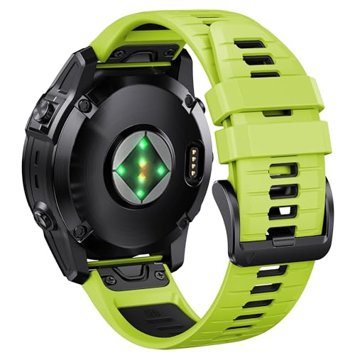 CWZZWS Für Fenix 7X Pro/6x Pro -Band für Fenix 6X -Gurt Fenix 7X Band 26mm Breite Fenix 5X Plus -Armband für Abstammung MK2i/Tactix Delta/Tactix 7 Pro/Tactix 7 Soft Silicon Uhrenbänder von CWZZWS