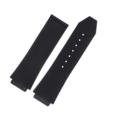 CWZZWS Für Hublot Classic Fusion Universe Big Bang Serie Männer Frauen schwarz Silikon Uhrengurt vertikales Streifen -Straßenarmband 26 mm*19mm von CWZZWS