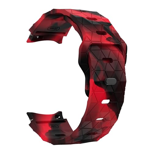 CWZZWS Keine Lücken Silikonband für Uhr 7 6 4 5 44 mm 40 mm/fe/5 Pro 20mm Fußballarmband Uhr 6 Klassiker 43 mm 47 mm Gurt von CWZZWS