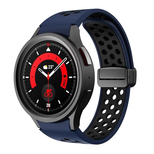CWZZWS Silikongurt für Uhr 6 klassisch 43 mm 47 mm 5pro 45mm Magnetic Schnalle Band für Galaxy Uhr 6 5 4 40 mm 44mm Uhrenbandbänder von CWZZWS