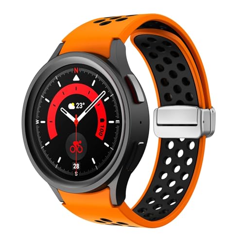 CWZZWS Silikongurt für Uhr 6 klassisch 43 mm 47 mm 5pro 45mm Magnetic Schnalle Band für Galaxy Uhr 6 5 4 40 mm 44mm Uhrenbandbänder von CWZZWS