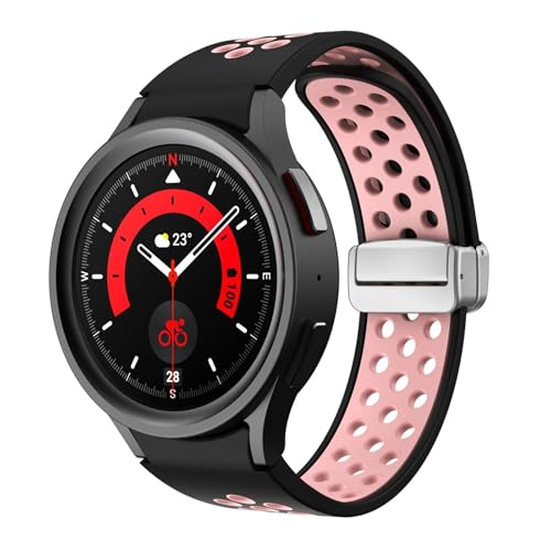 CWZZWS Silikongurt für Uhr 6 klassisch 43 mm 47 mm 5pro 45mm Magnetic Schnalle Band für Galaxy Uhr 6 5 4 40 mm 44mm Uhrenbandbänder von CWZZWS