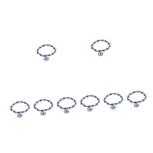 CWZZWS Teufel Jewlery Decor Hamsa Perlen Edelstein Armband Augenperle Anhänger Blaue Perlen Frauen Handgelenksschreiber Legierungsschmuck Frauen Armbänder Armbänder von CWZZWS