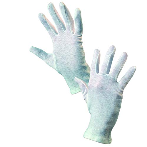 CXS Baumwollhandschuhe - 100% Baumwolle, Stoffhandschuhe, Textilhandschuhe, Arbeitshandschuhe, Handschuhe Weiß - Größe 6 (60 Paar) von CXS