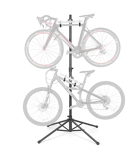 CXWXC Fahrradständer Boden Für 2 Fahrräder Belastbar bis 50kg/110 Pound Fahrrad Ständer Halter Indoor Garage Lagerung im Freien von CXWXC