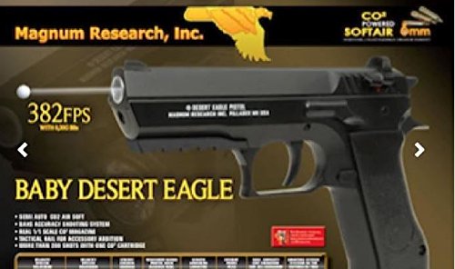 Pistolert Metall-Kugeln, für Baby Deert Eagle Co2, 6 mm, fester Zylinderkopf, 0,500 Joule, nicht an Minderjährige 18 Jahre von CYBERGUN