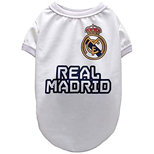 CYP BRANDS Real Madrid SH - 01XS - RM T-Shirt für Hunde, Größe XS, Mehrfarbig von CYPBRANDS