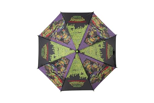 CyP Brands Ninja Turtles Regenschirm, automatischer Regenschirm, für Jungen und Mädchen, mehrfarbig, offizielles Produkt, bunt von CYPBRANDS