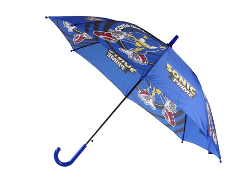 CyP Brands Sonic Regenschirm für Kinder, Durchmesser 54 cm, automatisch, mehrfarbig, offizielles Produkt, bunt, única von CYPBRANDS