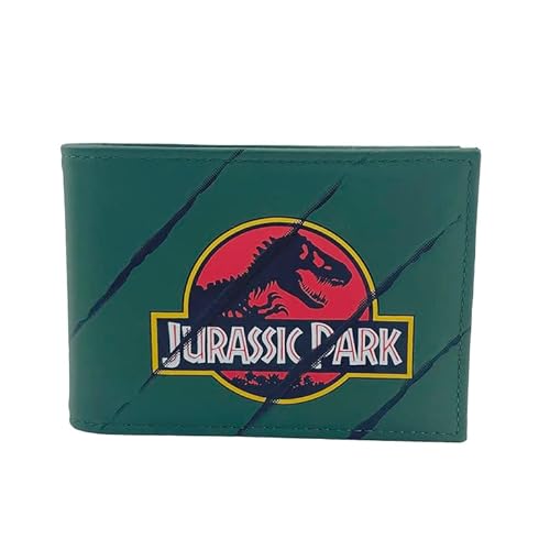 Jurassic World Brieftasche, Geldbörse, Kartenhalter, Unisex, Zubehör, Grün, offizielles Produkt (CyP Brands) von CYPBRANDS