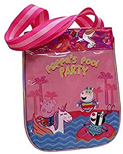 Peppa Pig, Rosa Peppa Wutz Tasche für Mädchen, kleine Schultasche, mit glänzenden Einhörnern (CyP Brands) von CYPBRANDS