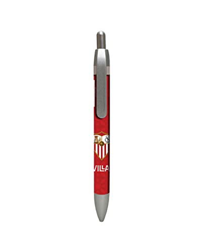 Sevilla FC Kugelschreiber, 1 mm, Sevilla FC, Rot, offizielles Produkt (CyP Brands) von CYPBRANDS