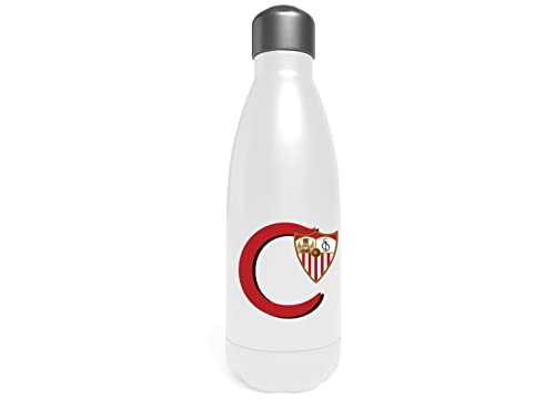 Sevilla Wasserflasche aus Edelstahl, Trinkflasche, luftdicht, Buchstabe C, 550 ml, Weiß, offizielles Produkt (CyP Brands) von CYPBRANDS