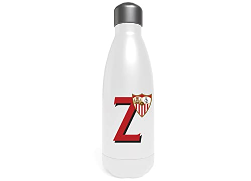 Sevilla Wasserflasche aus Edelstahl, Trinkflasche, luftdicht, Buchstabe Z, 550 ml, Weiß, offizielles Produkt (CyP Brands) von CYPBRANDS