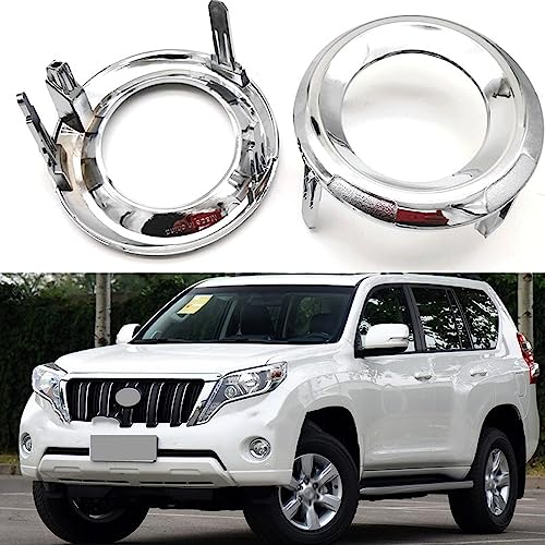 CYRIEL 2PCS Nebel Lampe Shell Front Stoßstange Grille Fahren Lampe Abdeckung Nebel Licht Abdeckung Für Toyota Prado 2700 4000 2014 2015 2016 2017 von CYRIEL