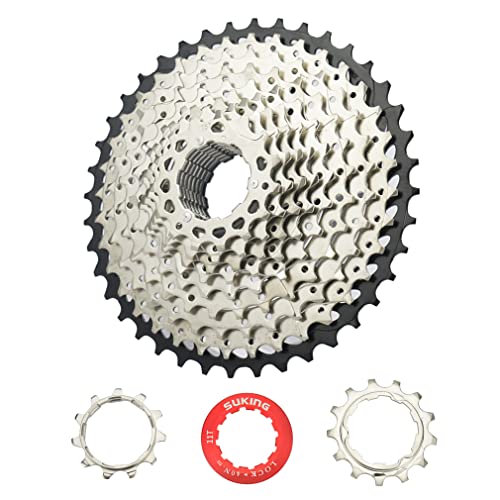 CYSKY 11 Fach Kassette 11-40T Kassette Fit für Mountainbike, Rennrad, MTB, BMX, Sram Sunrace Shimano Ultegra xt (Leicht) (11-40T) von CYSKY