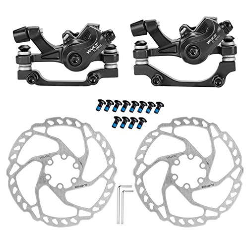 CYSKY MTB Mechanische Scheibenbremsen Vorne Hinten Bremsen Bremssattel 160 mm Rotor Bremsen Kit Mechanische Scheibenbremsen Set für Mountainbike Rennrad Reiten Fahrrad von CYSKY