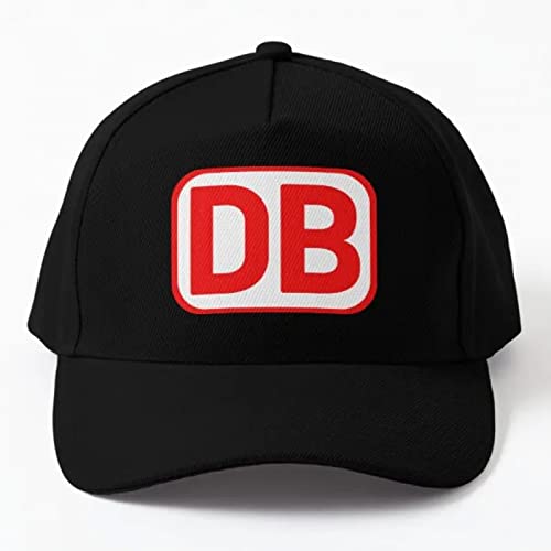 Baseballmütze Deutsche Bahn andise Logo 1994 Baseballmütze Fisch Jungen Damen Einfarbig Schwarz Sonne Sport Sommer Lässig Outdoor Cap von CYYCXC@