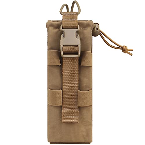 CZMYCBG Multifunktions Molle PRC 152 148 Radio Pouch Tactical Airsoft Drop Down Radio Bag Outdoor Walkie Talkie Pack Jagdausrüstung (Color : Brown) von CZMYCBG