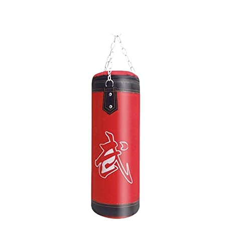 Boxsack Stehend Strapazierfähiger Oxford-Stoff, Boxsandfüllung, verdicken, Training, Fitnessübungen, Schlagsandsack Boxsack Erwachsene (Color : 60cm Red) von CaFfen